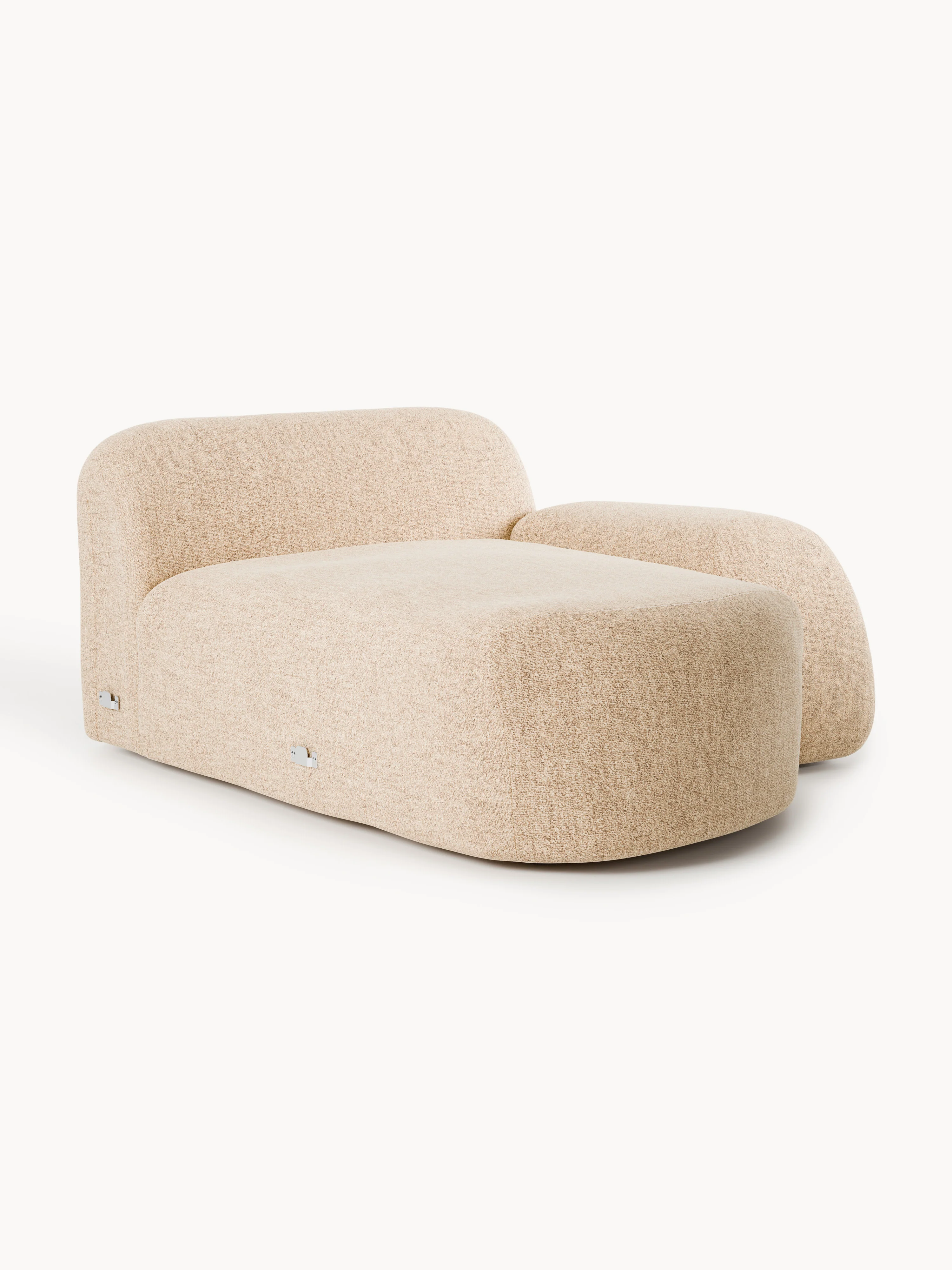 Bouclé hoekmodule Wolke