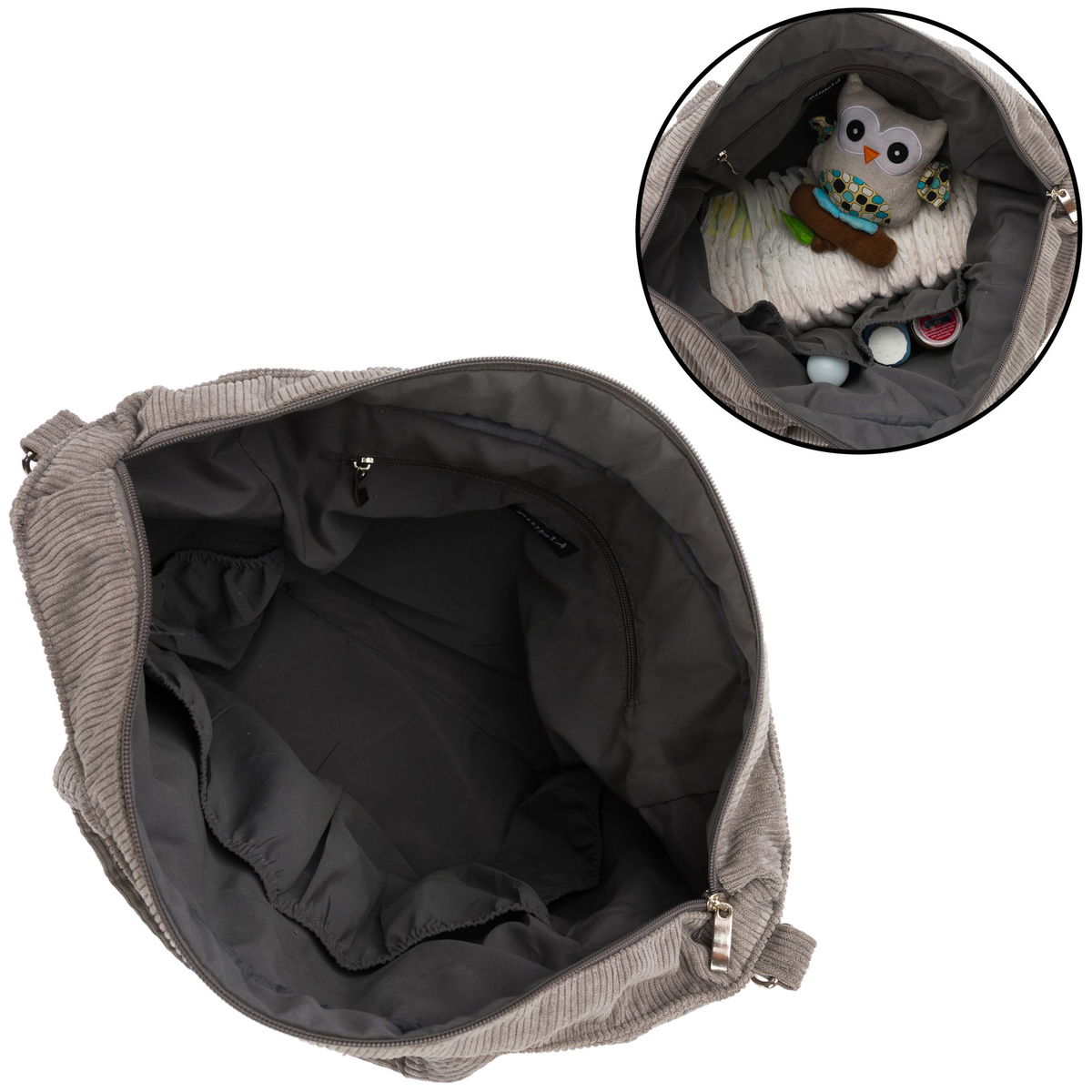 fillikidfillikid   Wickeltasche Cord grau