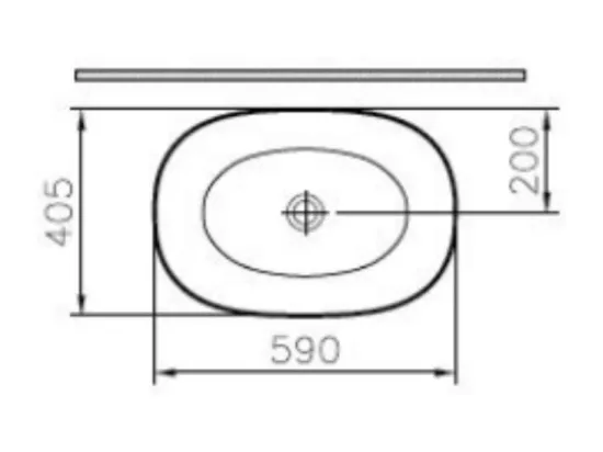 Lavabo double vasque à poser VITRA Outline, ovale - vison mat Haut de gamme