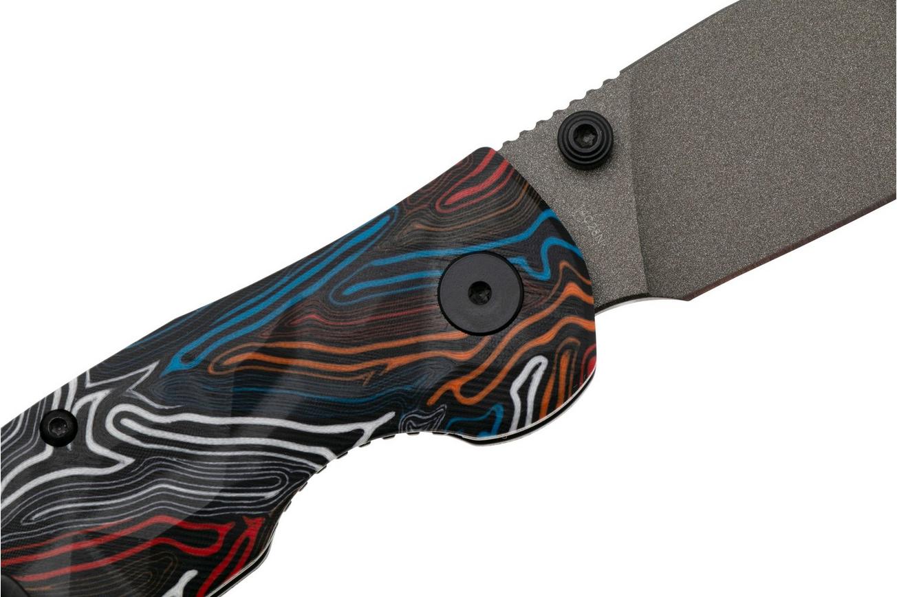 QSP Knife Turtle Punk QS158-A2 Ceramic Coated 14C28N Colorful G10, zakmes, Keanu Alfaro design