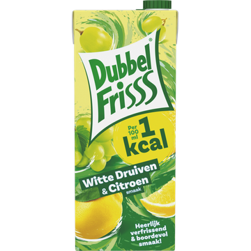 Dubbelfrisss 1Kcal Witte Druiven-Citroen 1,5 L