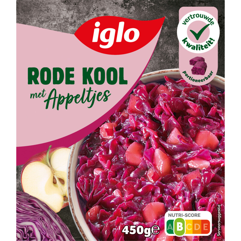 Iglo Rode kool met appeltjes