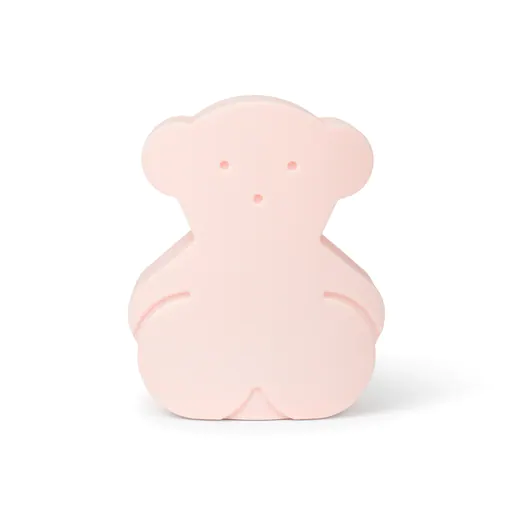 Luminária noturna Sweet Light em formato de urso rosa.