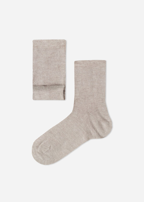 Meias curtas infantis com cashmere