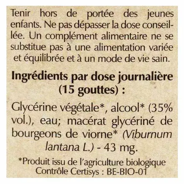 Herbalgem Concentrado de Viburno Orgânico Macerado 30ml