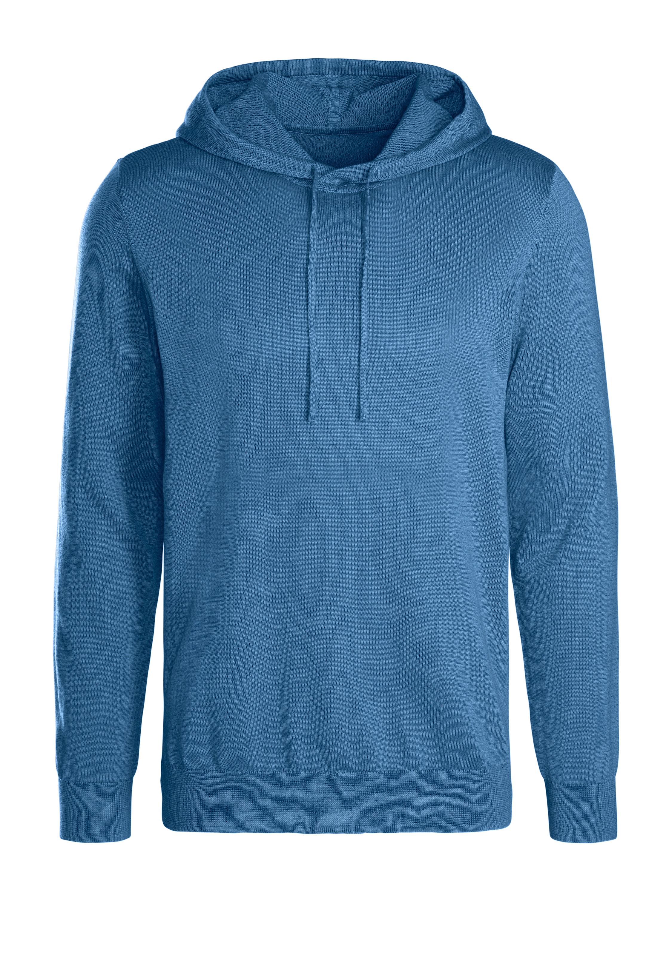 H.I.S Hoodie », Strickpullover mit Kapuze«, Feinstrick aus pflegeleichter Baumwollmischung