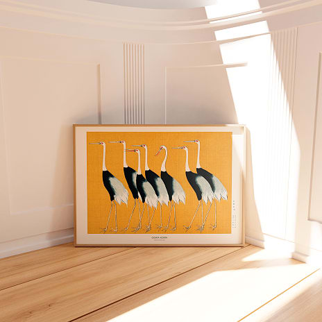 Japanese Red Crown Crane - 30x40 cm