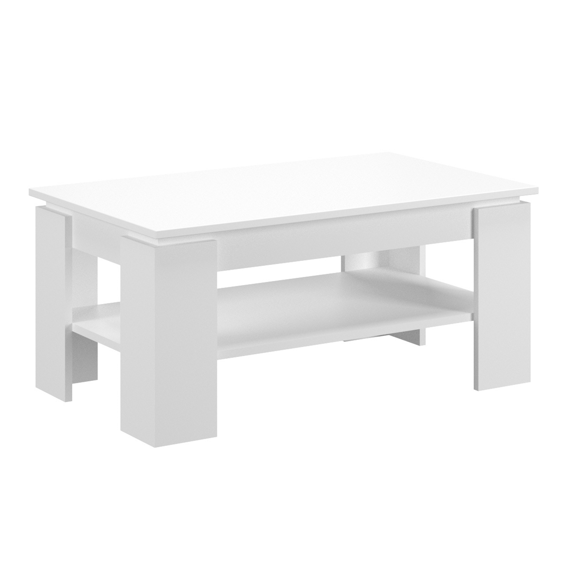 Couchtisch TITAN - weiß - 100 cm breit