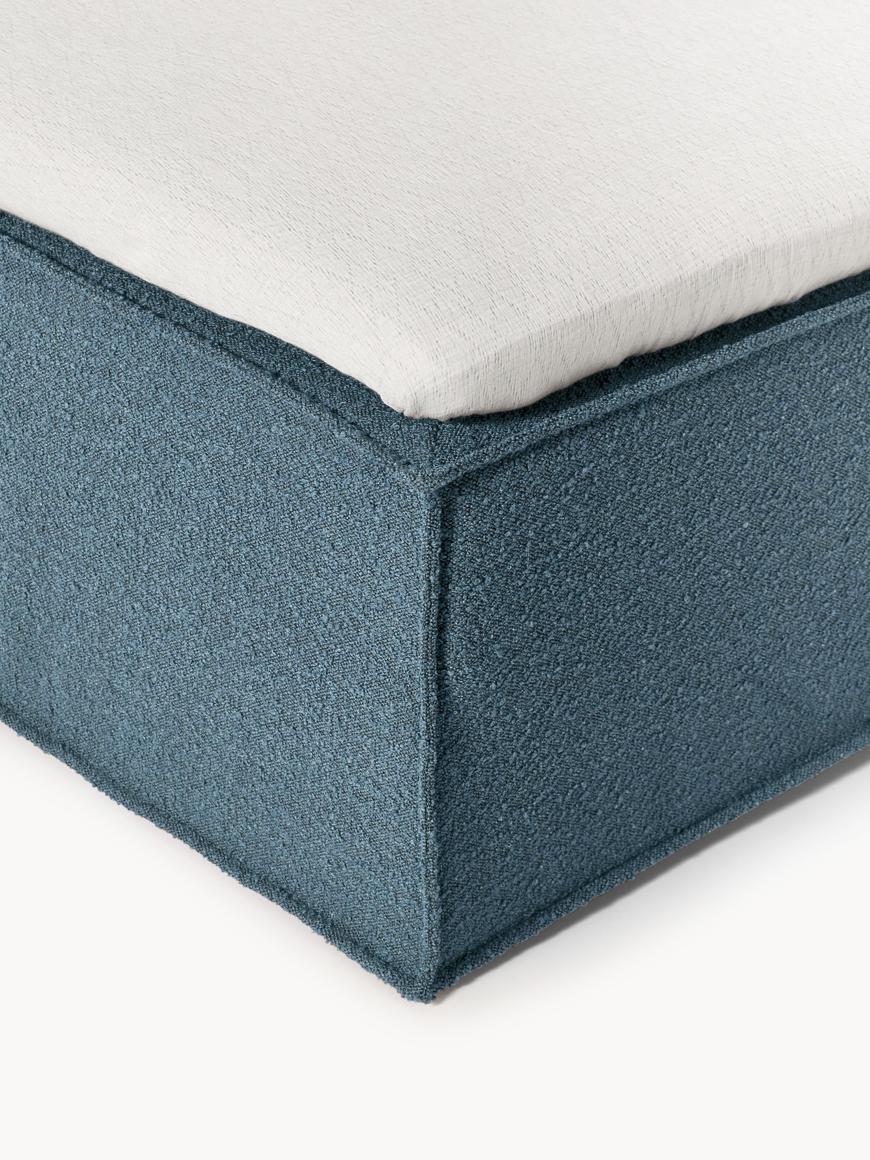 Bouclé boxspring bed Lennon