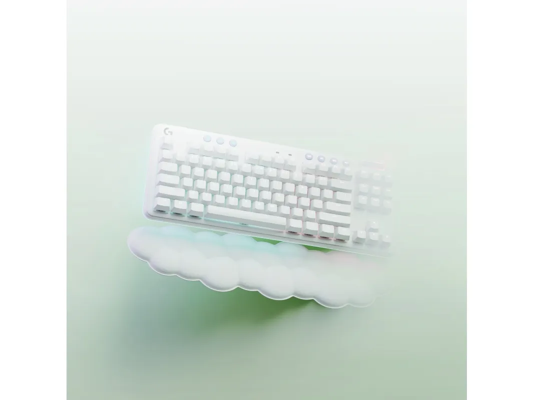 Logitech® | G715 - Tastatur - tenkeyless - bagbelyst - Bluetooth, LIGHTSPEED - layout: Nordisk - tastkontakt: Linear - hvid