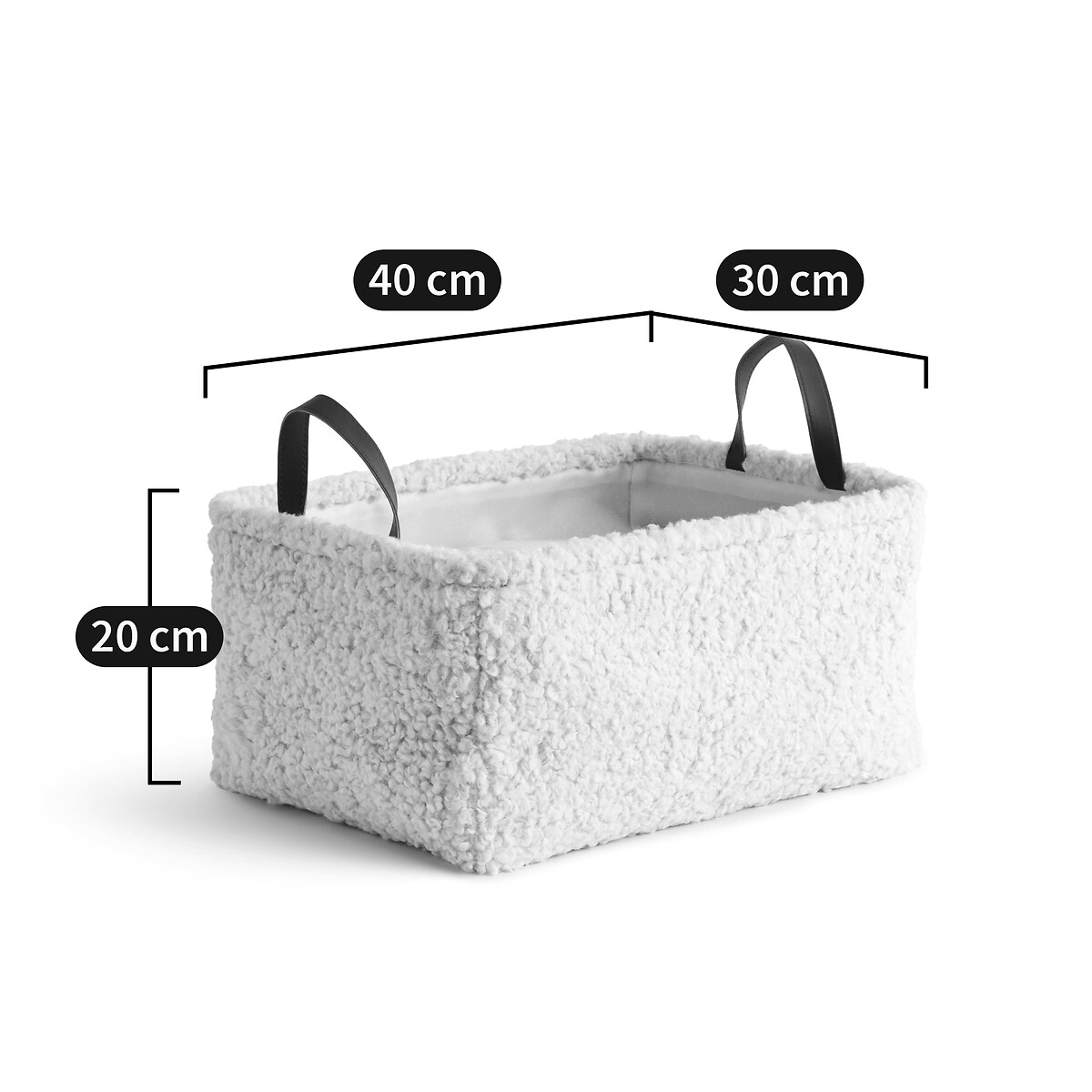 LA REDOUTE INTERIEURS<br>Conjunto de 2 mantas de lã bouclé, Boklio