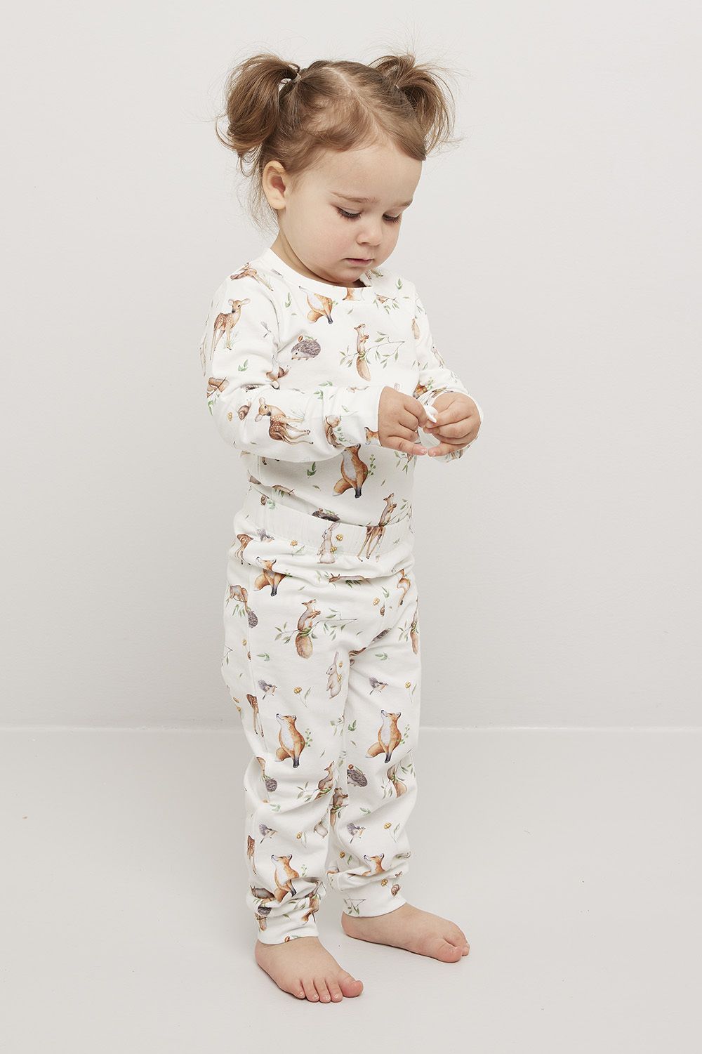 Leggings med print Skogsdyr