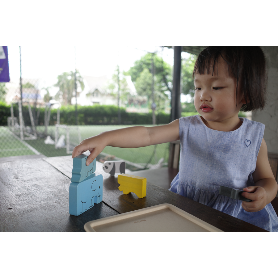 PlanToys Rahmenpuzzle Tiere