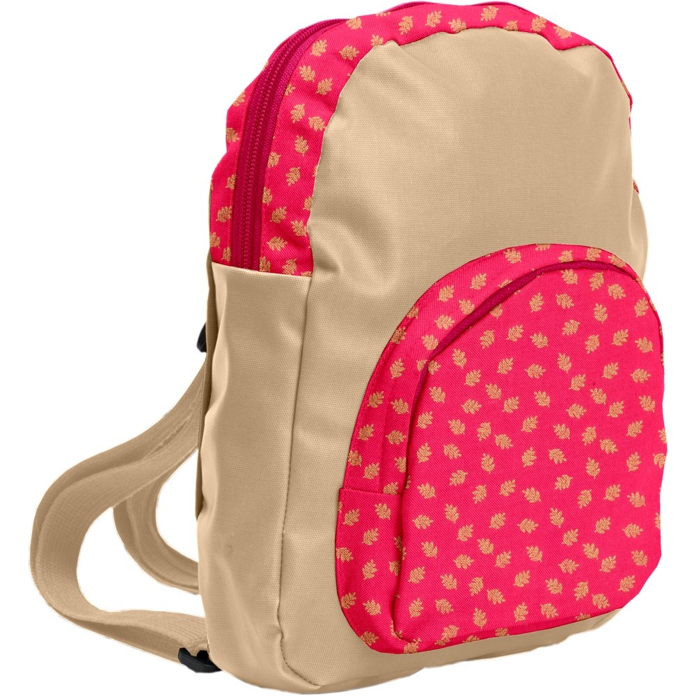 Petit Sac À Dos Feuillage Or Rose