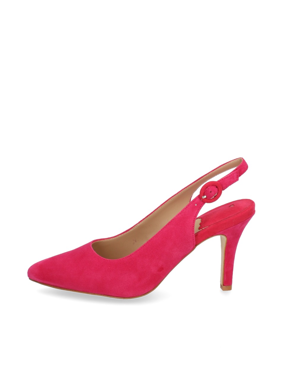 Veloursleder Slingpumps