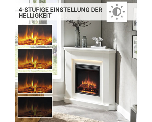 Elektrische haard Balderia Pegasos wit 2000 watt