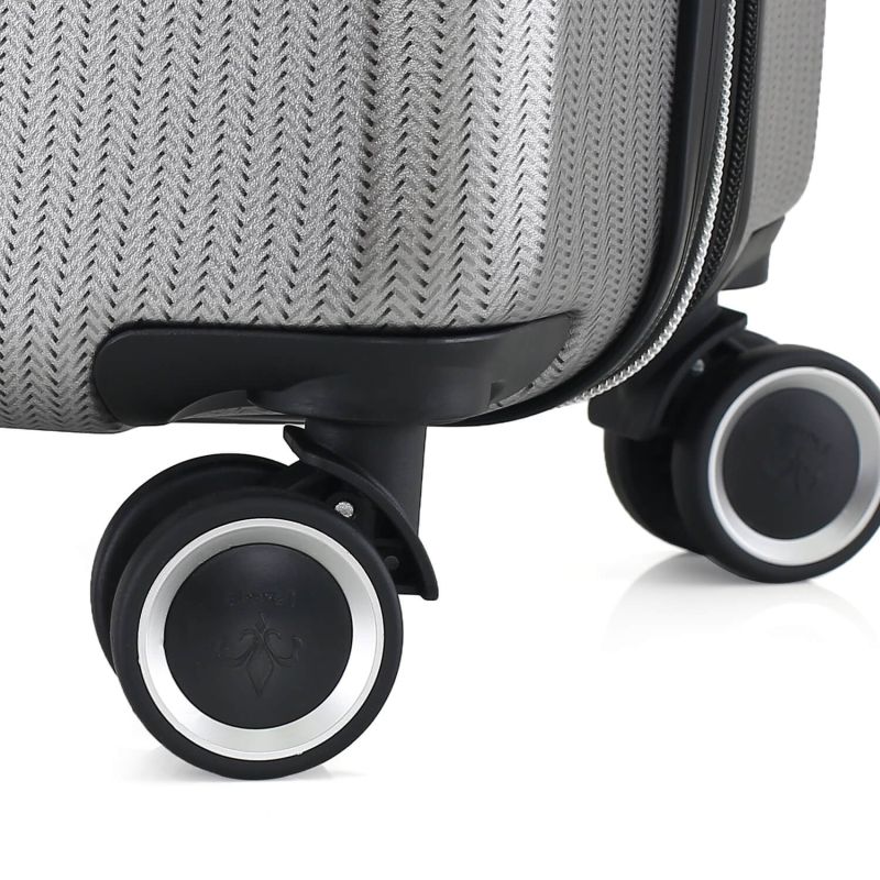 Lot de 3 valises rigides 379 Extensibles 55, 66 et 76 cm Argent