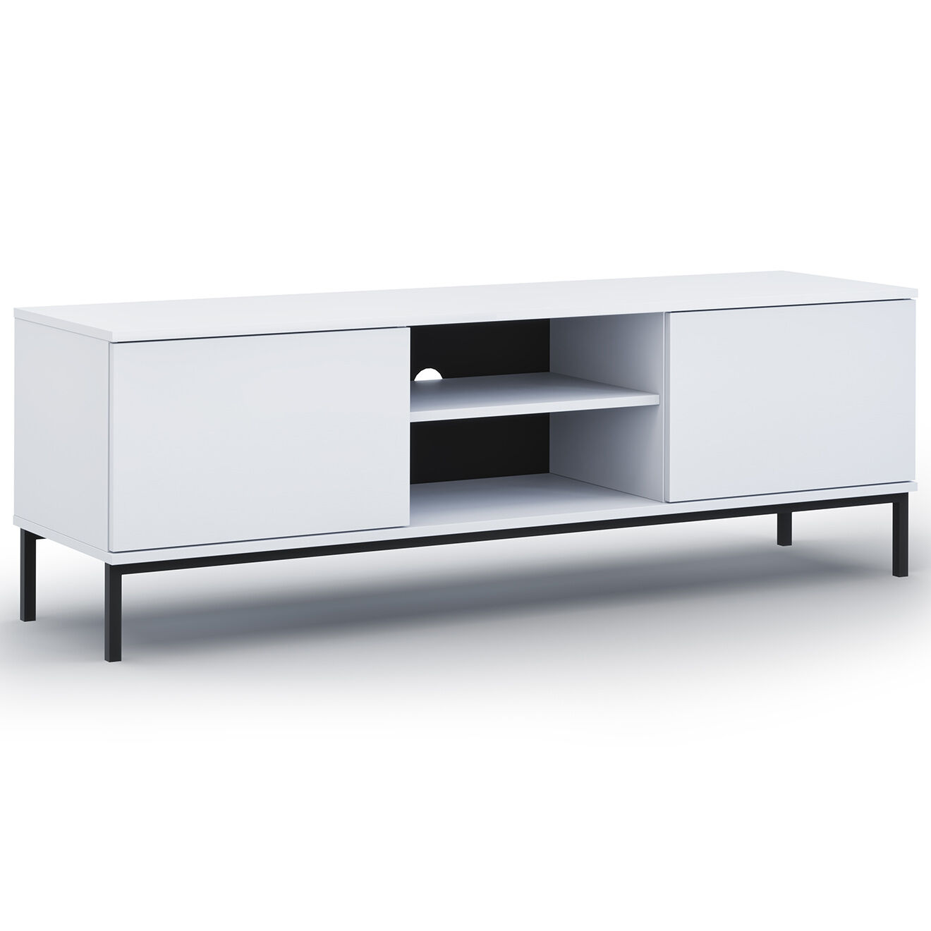 Cosmopolitan Design Meuble TV Query blanc - 101x41x50 cm
