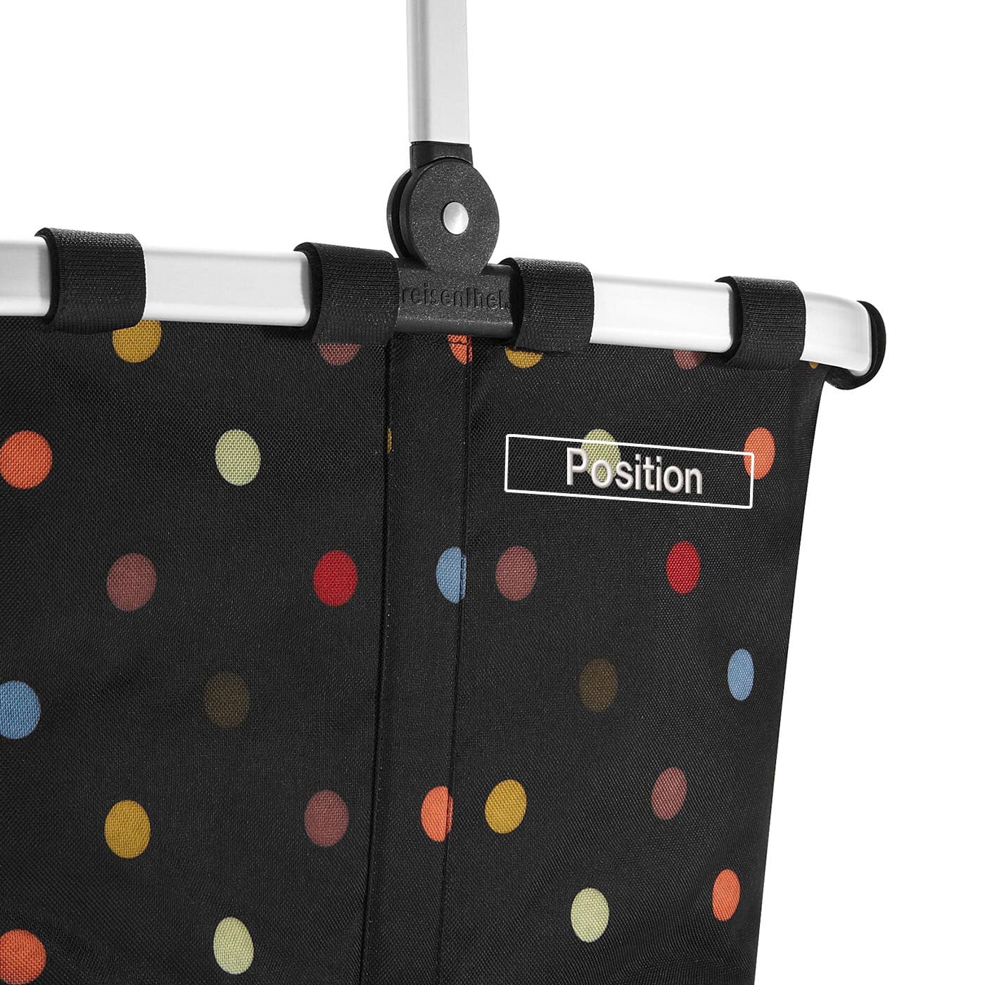 reisenthel Einkaufskorb CARRYBAG 22 l Frame silver /Dots