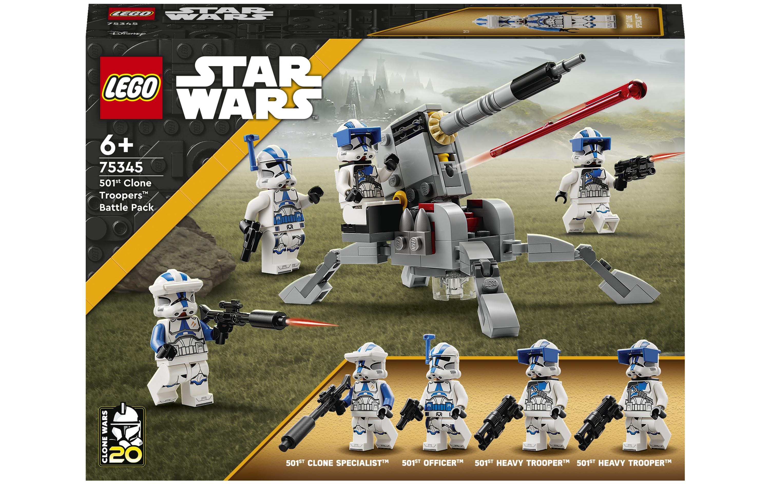 Star Wars 501st Clone Troopers Battle Pack 75345Bauspielzeug mit Clone Troopers für spannende Schlachten