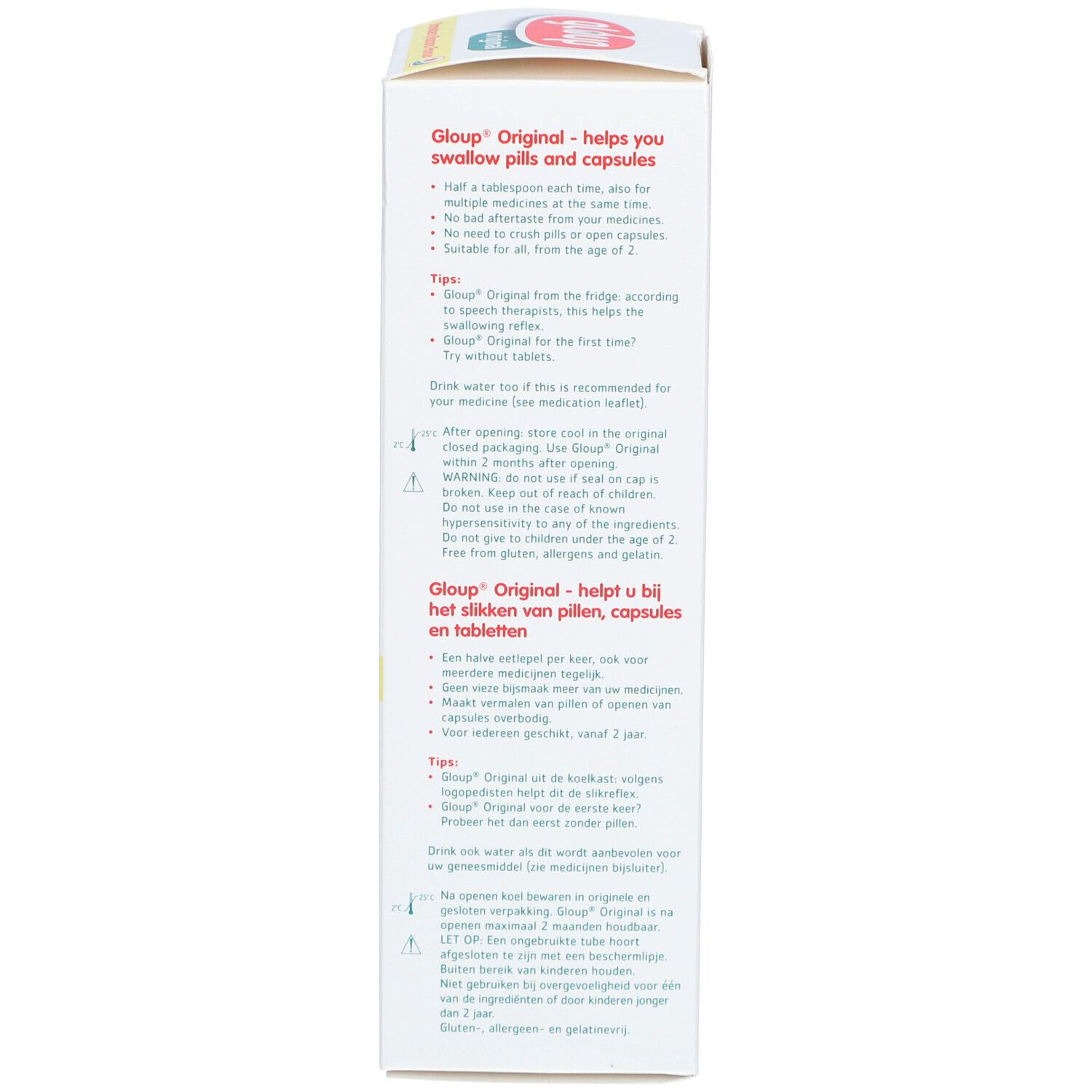 GLOUP ORIGINAL Medikamenteneinnahme Gel