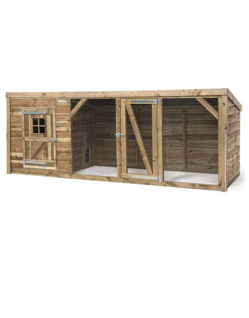 Voldux Dierenverblijf Britt Xl - Dierenverblijf - 342x130x132 cm Bruin