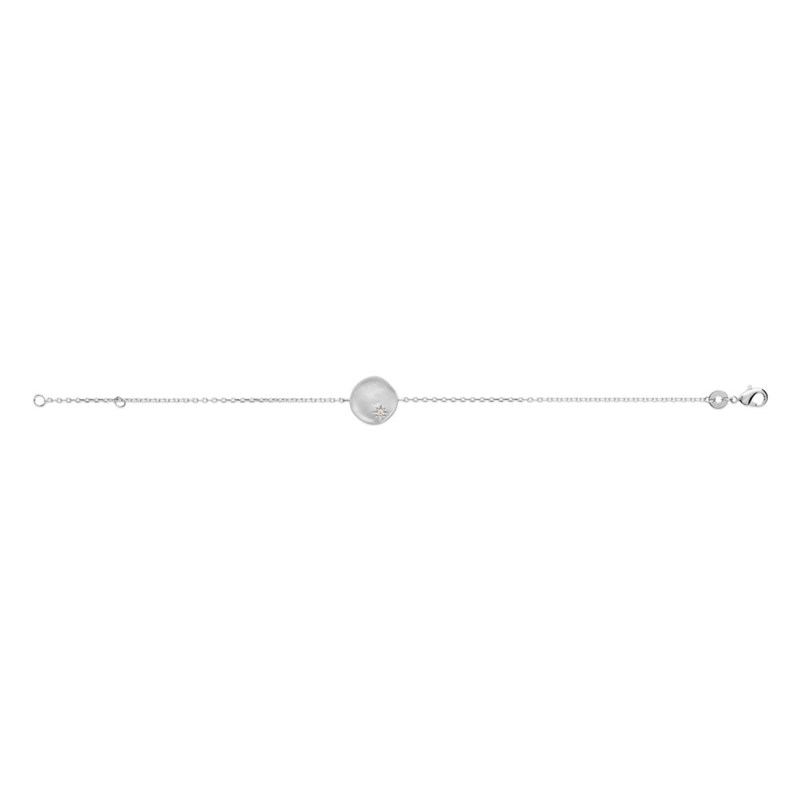 Bracelet Femme - Argent 925 - Oxyde de zirconium - Longueur : 18 cm
