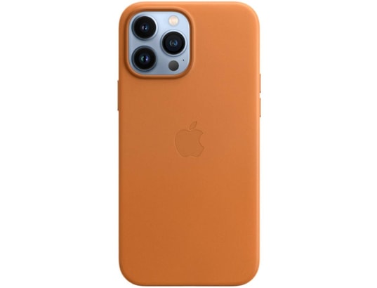 APPLE - Coque iPhone Coque cuir MagSafe iPhone 13 Pro Max- Golden Brown