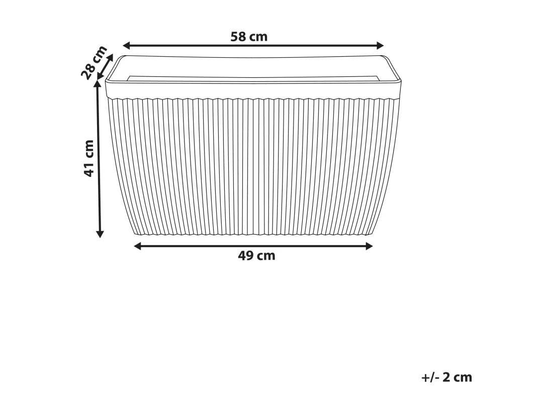 Cache-pot SISAL Matériaux synthétiques 58 cm Beige