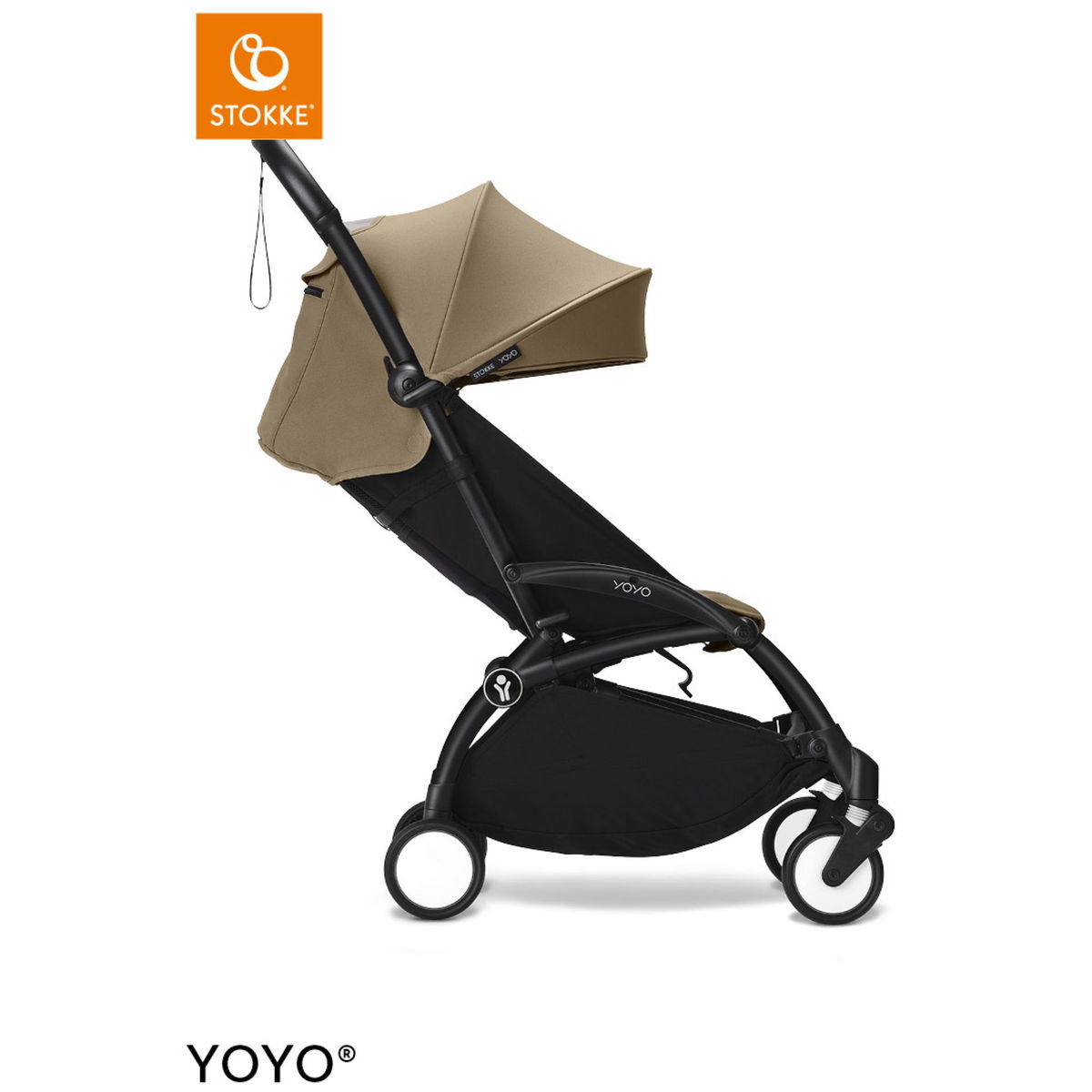 STOKKESTOKKE   YOYO³ 6+ black mit Liegewanne toffee