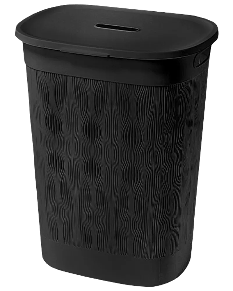 Vasketøjskurv 55 L - Sort