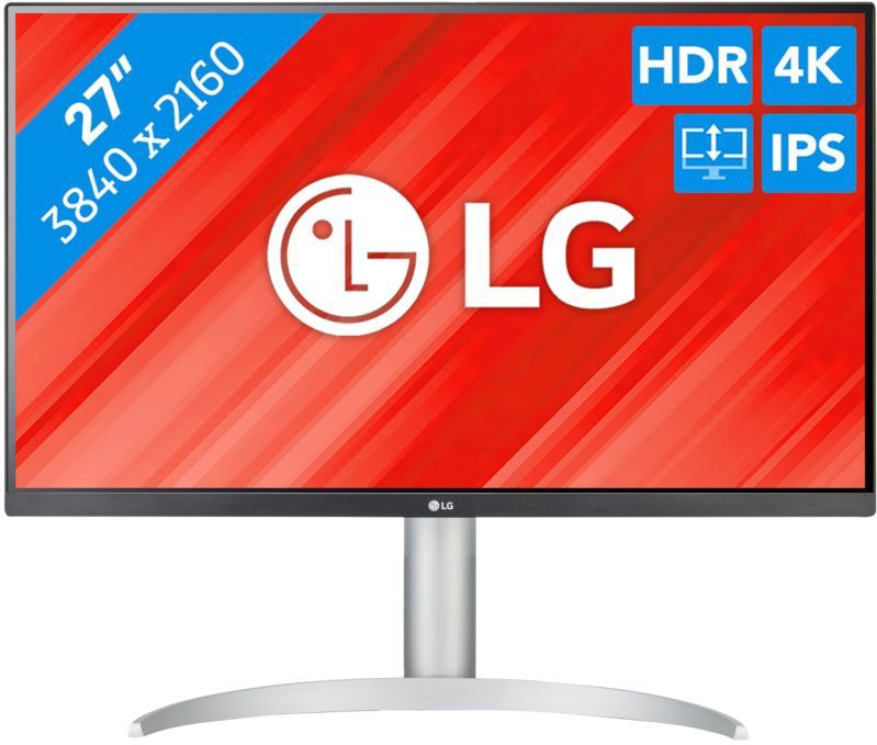 LG - 27UP83A-W - Monitor - Wit - 27 Inch - 4K Ultra HD - IPS Paneel