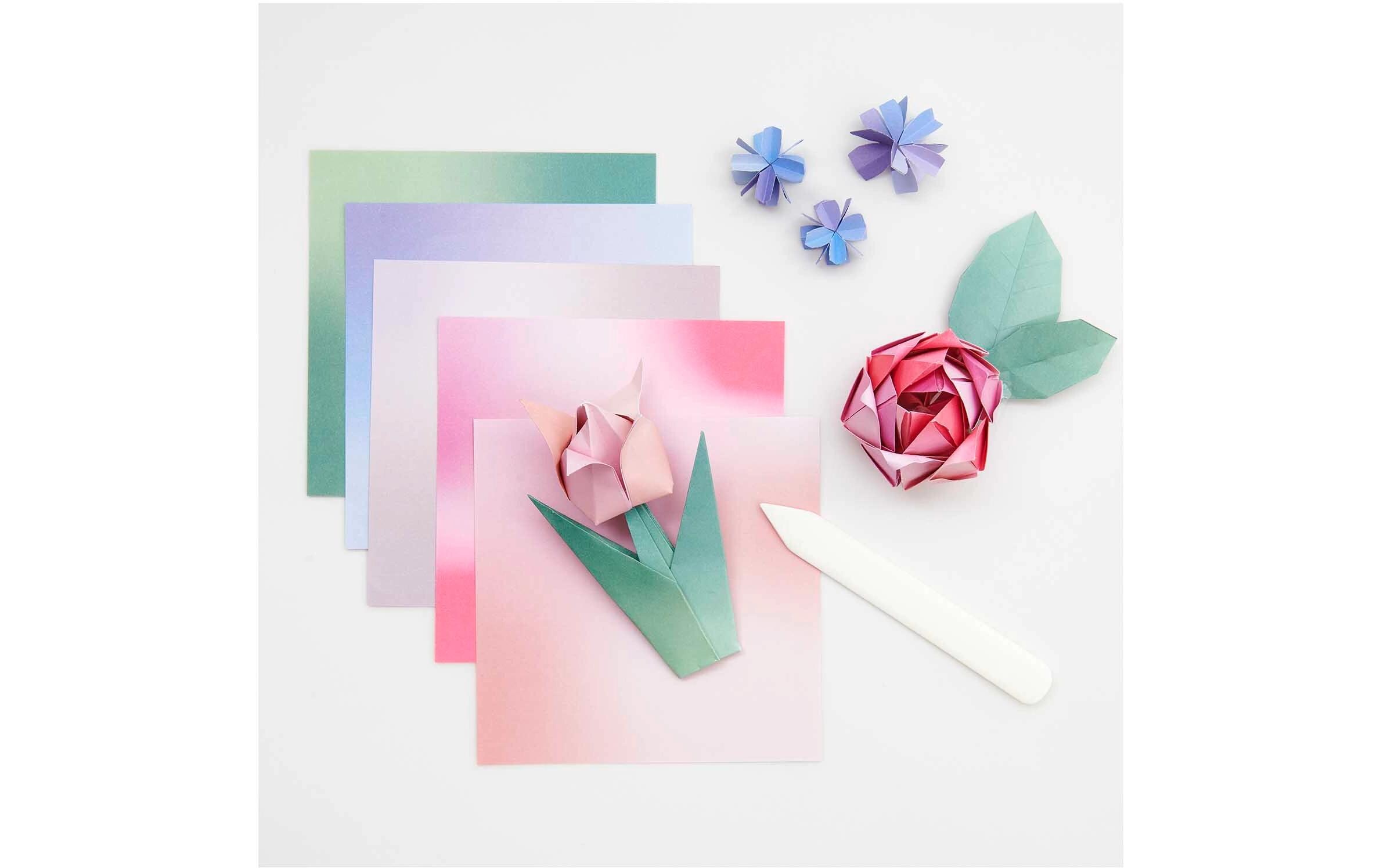 Bastelpapier Origami 15 x 15 cm, 70 g/m², 100 BlattBastelmaterial für Origami-Kreationen
