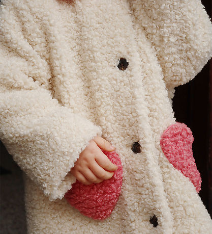 Konges Sløjd Fleecefrakke - Teddy - Calin - Antique White