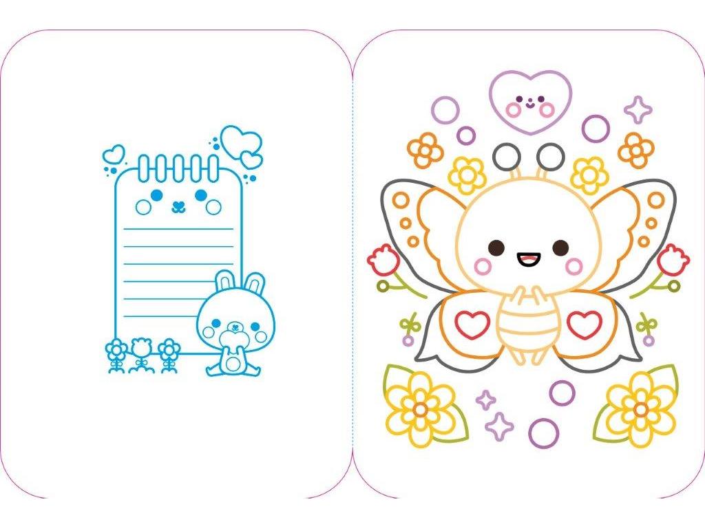 LIVRO COLO KAWAII ABELHA