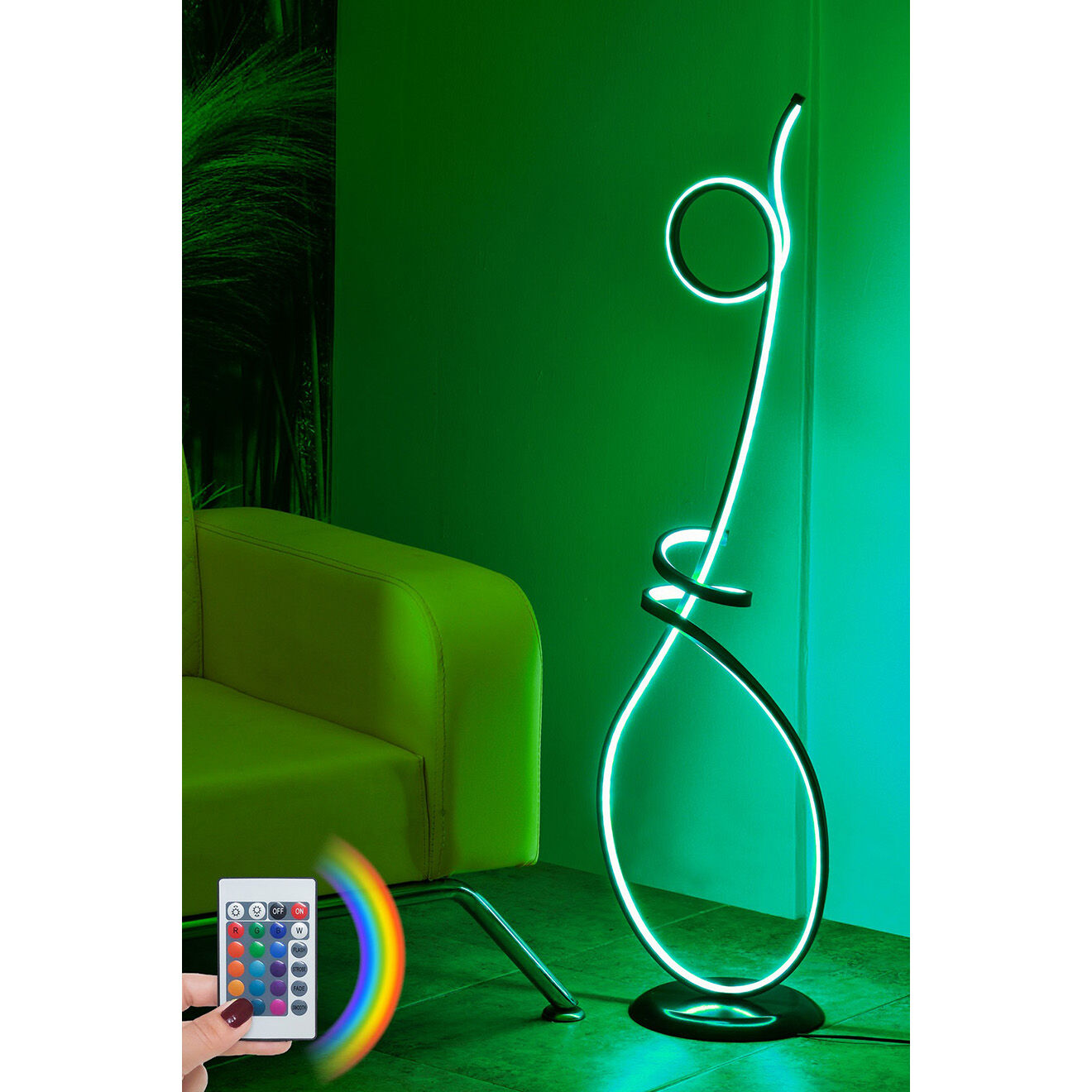 Sheen Lampadaire Picasso multicolore - 30x25x120 cm