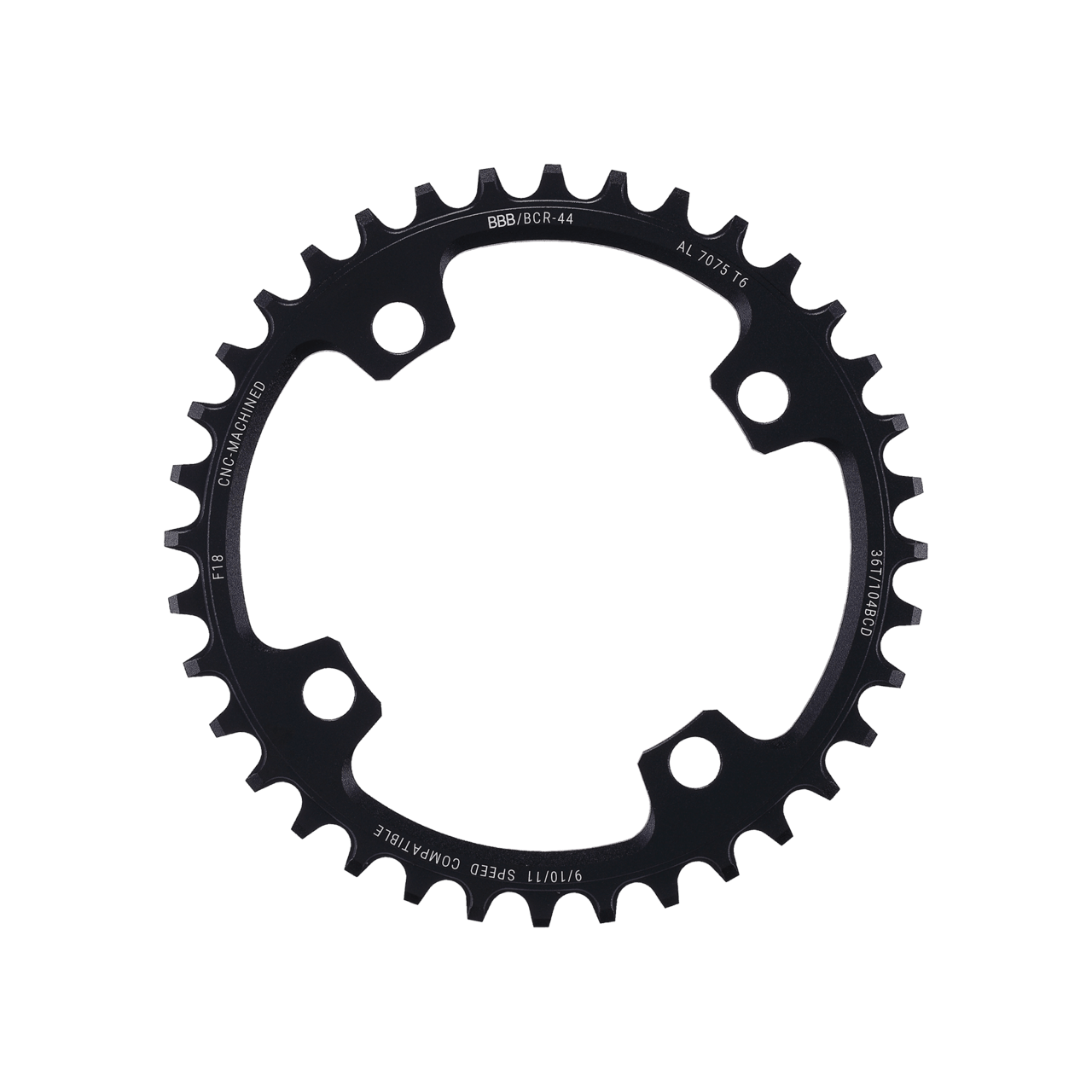BBB MTBGear klinge N/W 1x9/10/11 ø 104mm 36 tænder