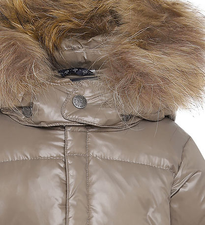 Ver de Terre Daunenjacke m. Pelz - Caramel