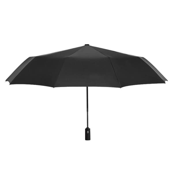 Paraply, Kompakt - 105 cm - Svart / Rød