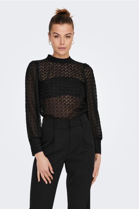 Jacqueline de Yong zwarte dames t-shirt
