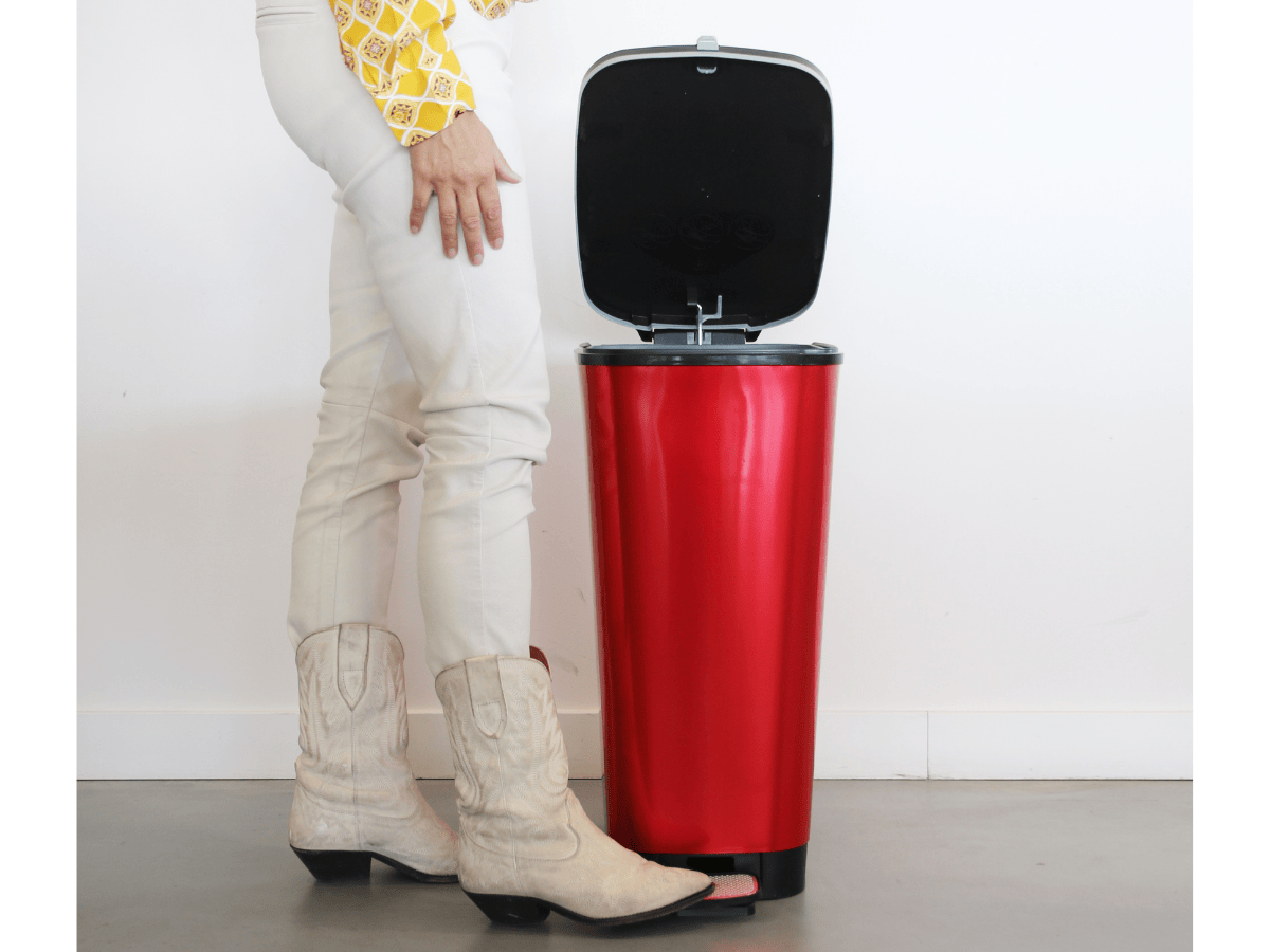 Kis Chic Bin 50 liter pedaalemmer - Red