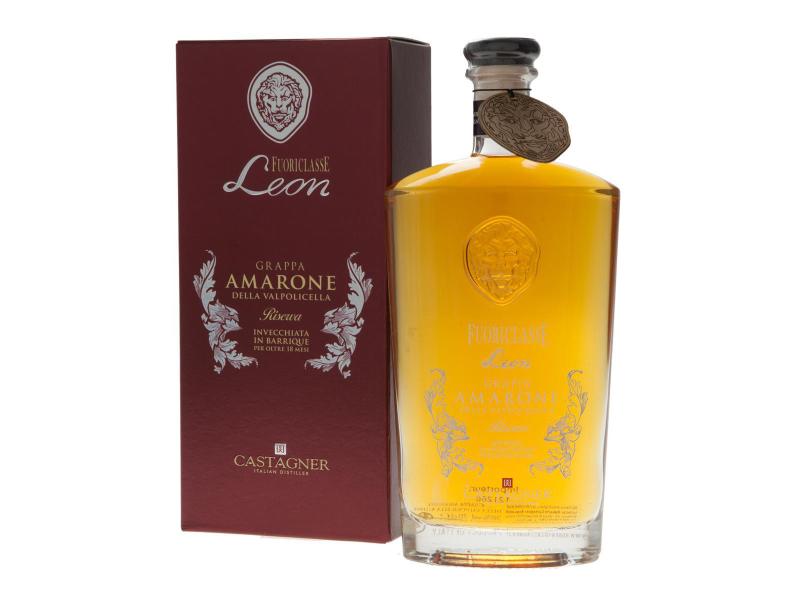 Castagner Fuoriclasse Leon Amarone 0.7 l Harmonischer hochprozentiger Grappa aus Italien