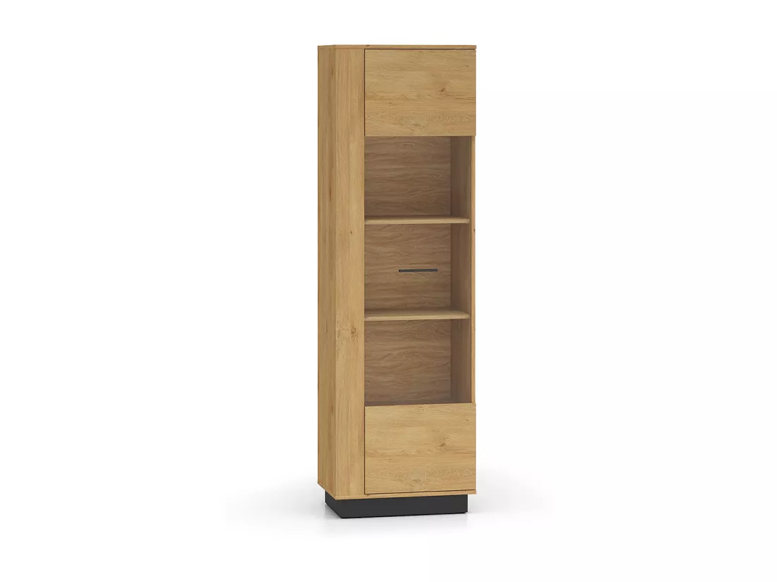 Vitrine 1 porte Ysia Bois et Noir