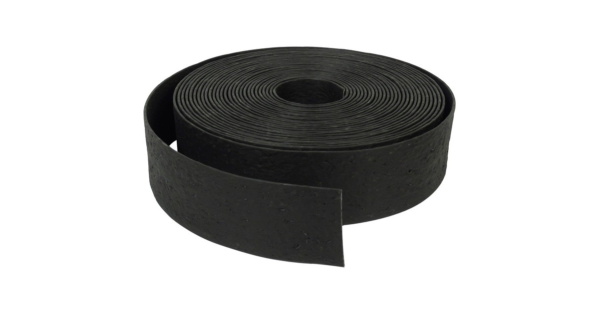 NatureBorderrand met textuur begrenzing  (Zwart, 5 mm - H 12 cm x 24 m)