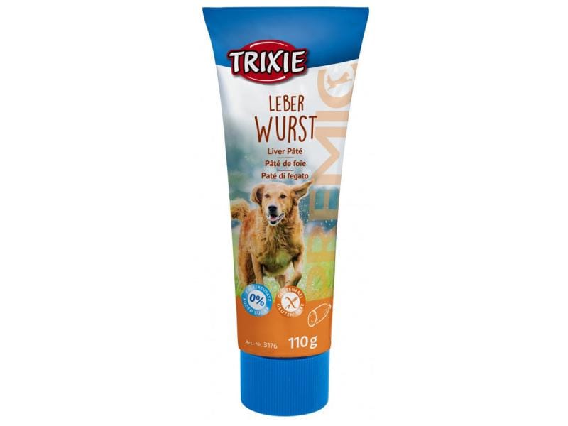 Trixie Leberwurst Premio, 110 g Ergänzungsfuttermittel für Hunde