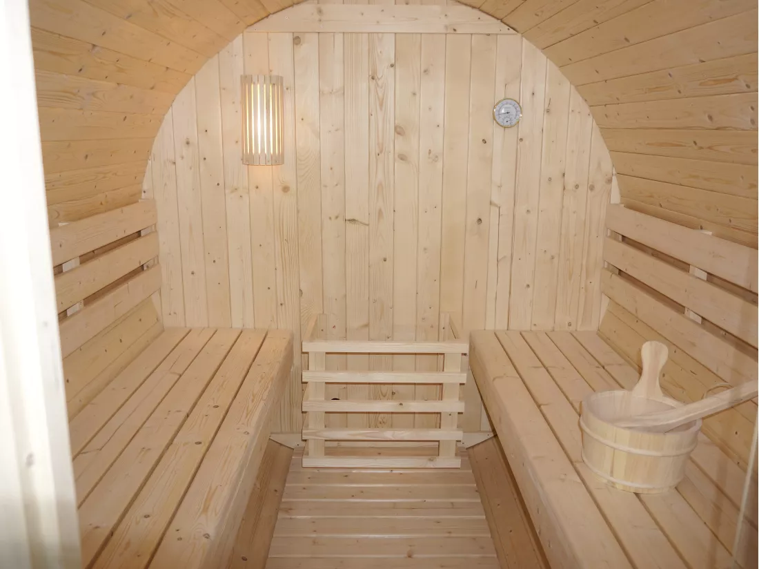 Sauna d'extérieur 6 places - L185 x P220 x H190 cm - ISOKYRO