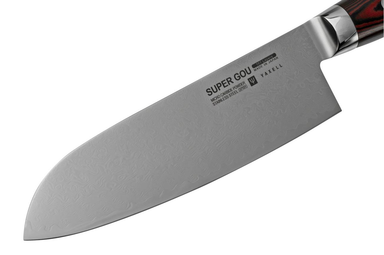 Yaxell Super Gou 37150, 2-delige messenset santoku 16,5 cm en universeelmes 12 cm