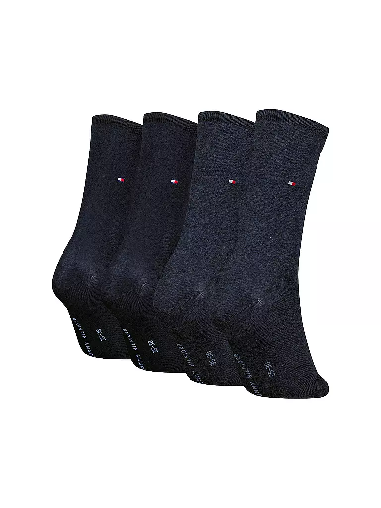TOMMY HILFIGER Socken 4er Pkg. Jeans/Blue  blau