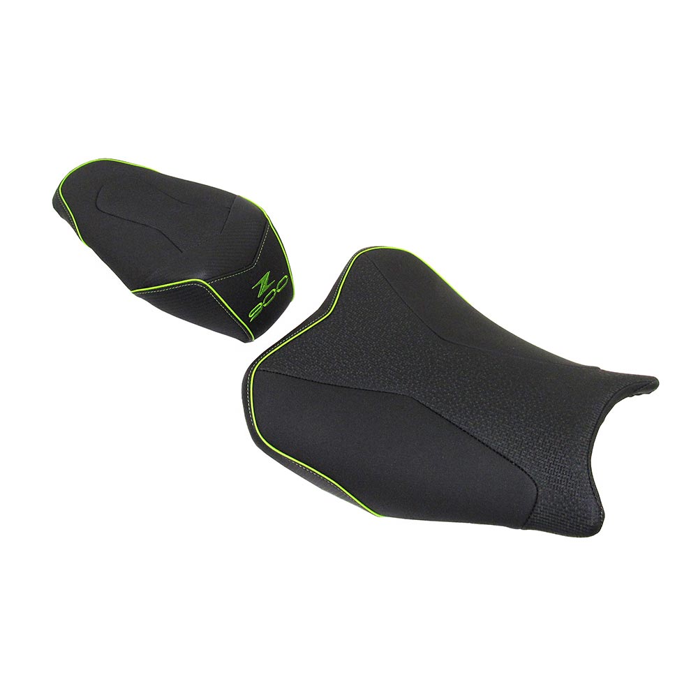 Bagster - Selle Ready Luxe Kawasaki Z900 (2017-2019) Noir / Vert fluo