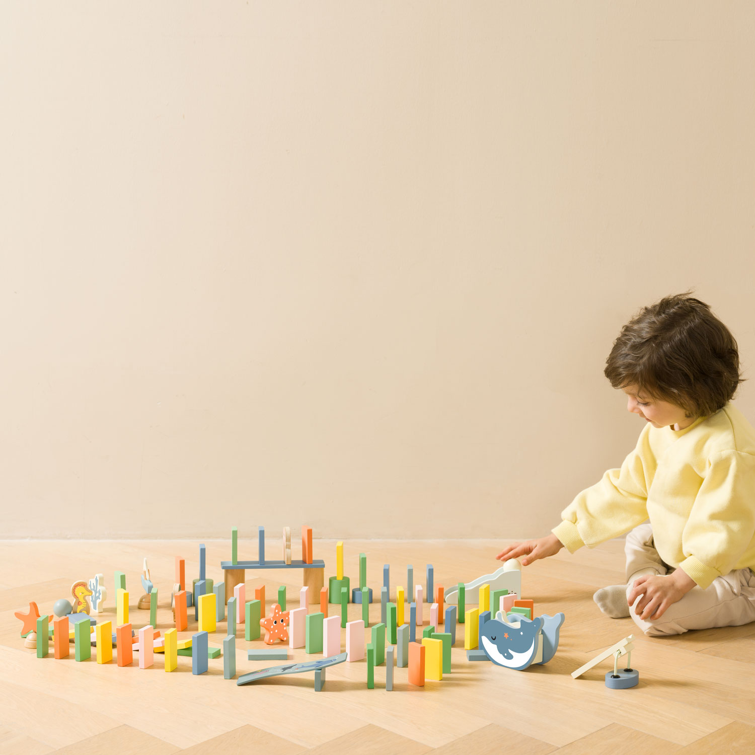 Classic World Houten Domino Oceaan, 100dlg.